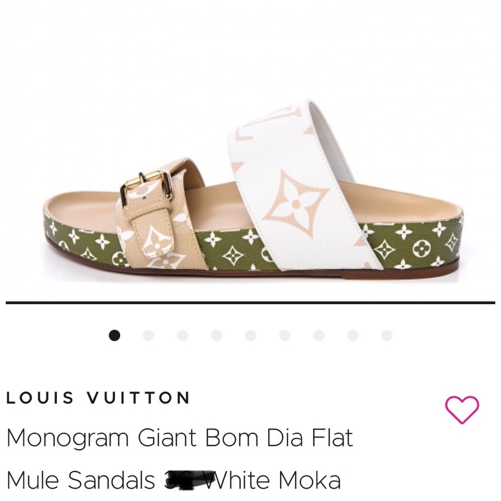 SOLD! Authe Louis Vuitton Bom Dia sandals size 8